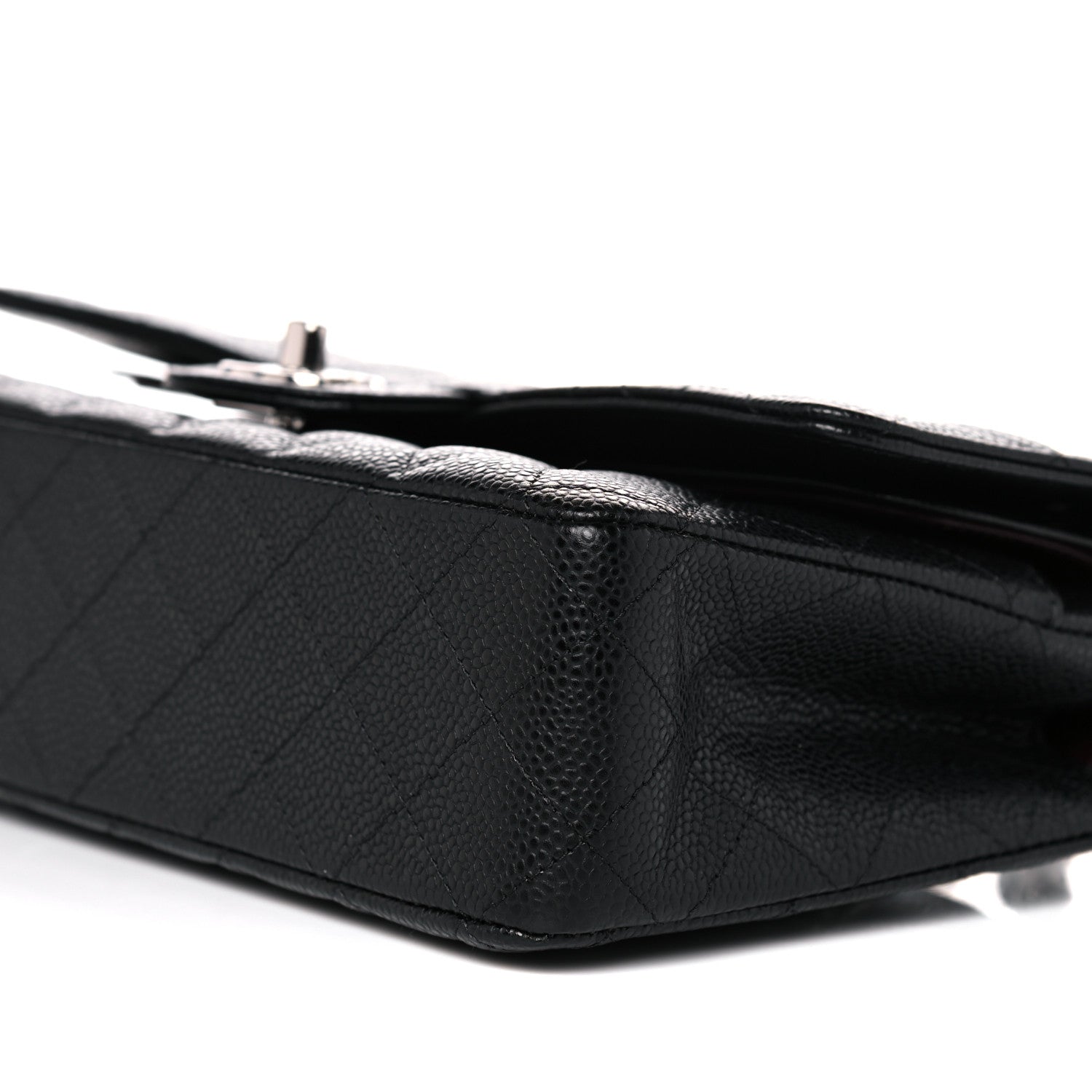 Chanel Caviar Quilted Medium Double Flap Black 9 of 10