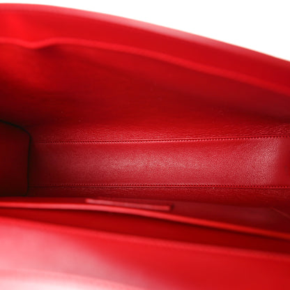 Saint Laurent Smooth Calfskin Manhattan Shoulder Bag Rouge Eros 5 of 9