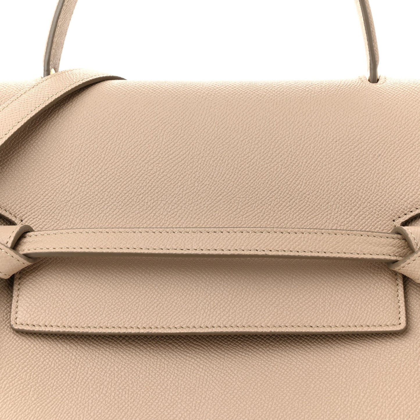 Grained Calfskin Mini Belt Bag Light Taupe