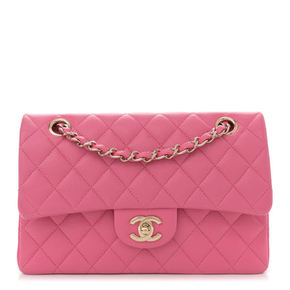 Chanel Caviar Quilted Small Double Flap Pink 1 of 11