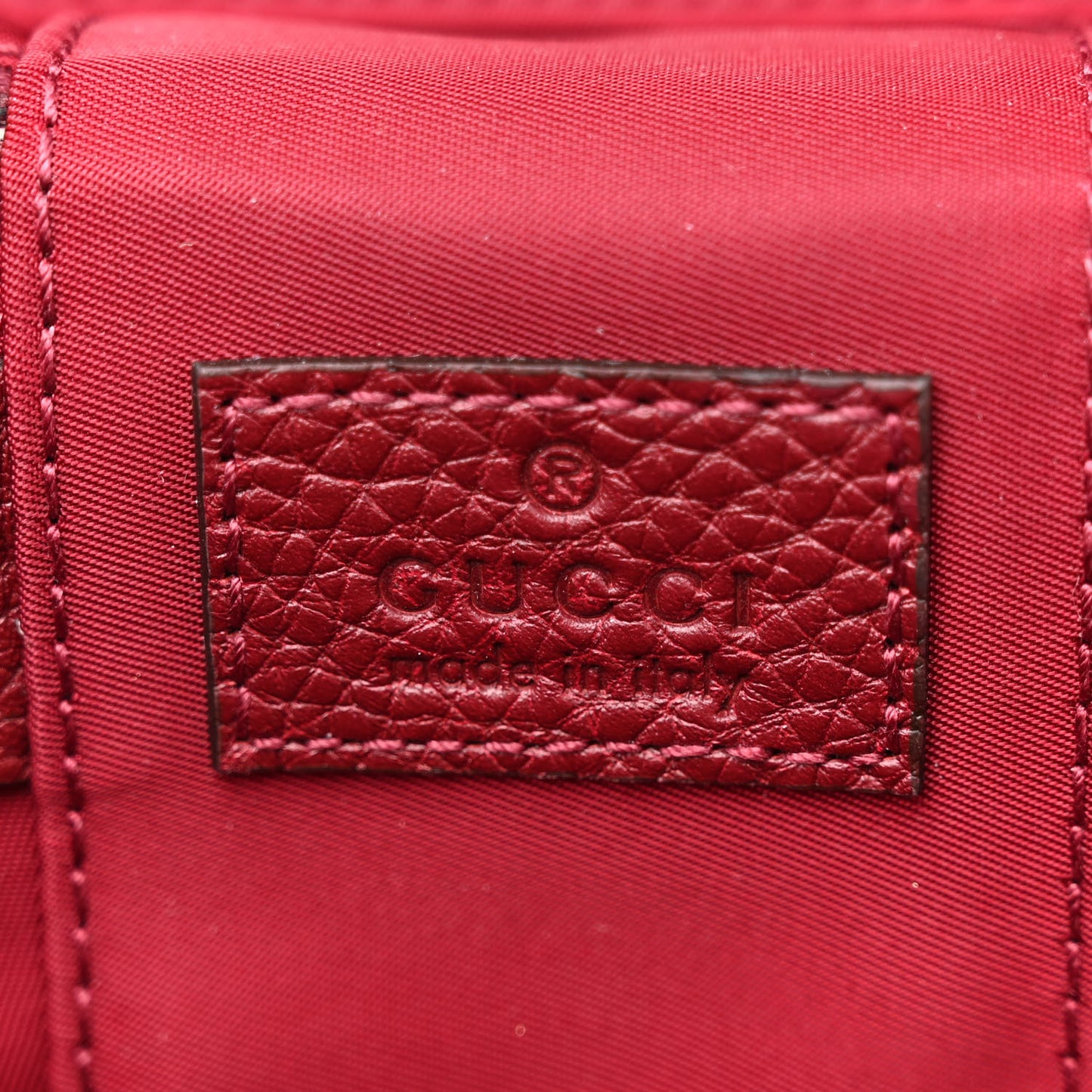 Calfskin Mini Bamboo Top Handle Shoulder Bag Rosso