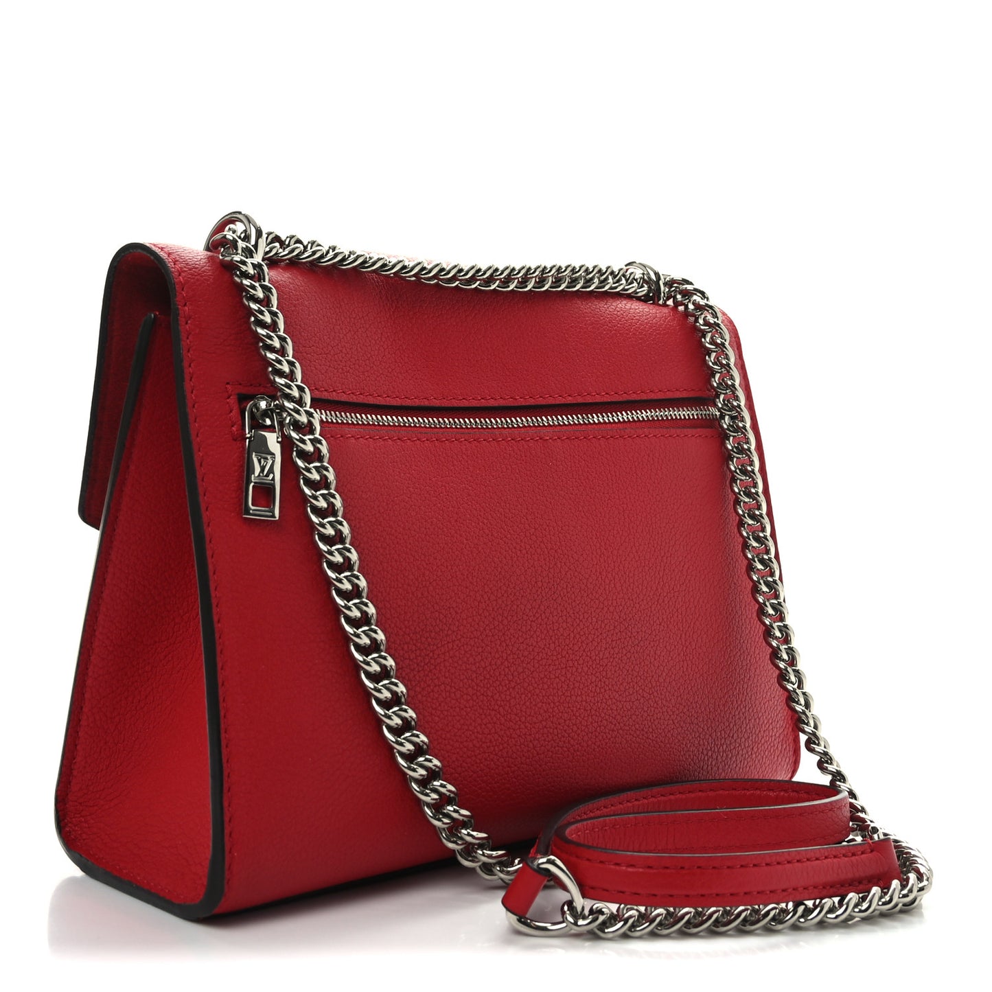 Soft Calfskin Mylockme Chain Bag BB Rubis