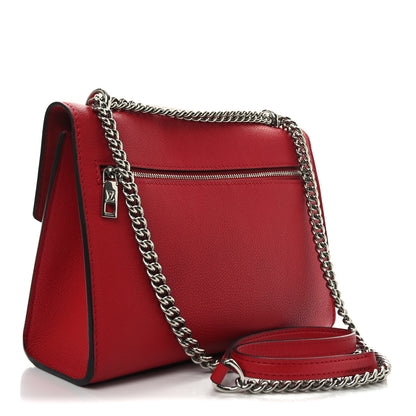 Louis Vuitton Soft Calfskin Mylockme Chain Bag BB Rubis 3 of 10