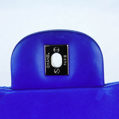 Chanel Lambskin Quilted Jumbo Single Flap Blue 8 of 10