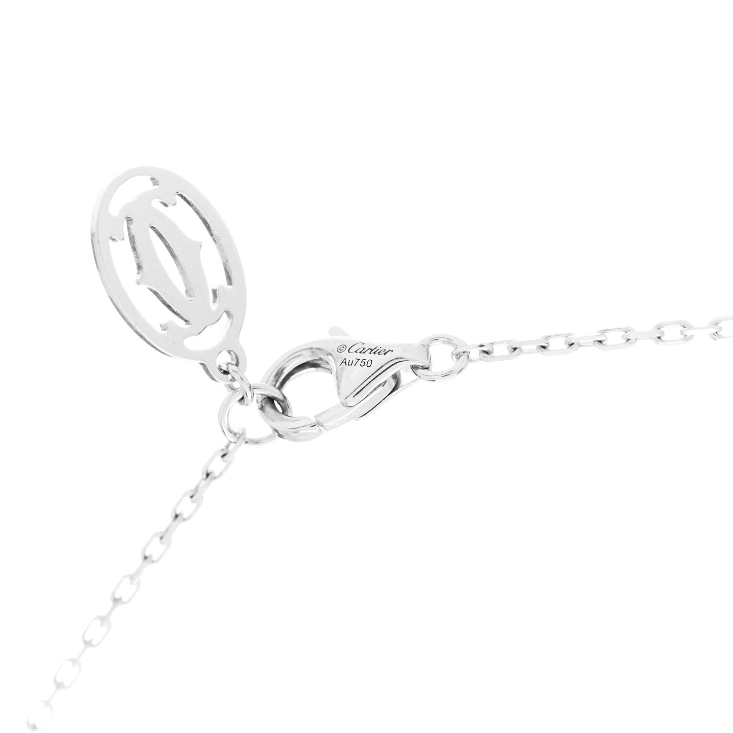 18K White Gold Diamond D'Amour Heart Pendant Necklace