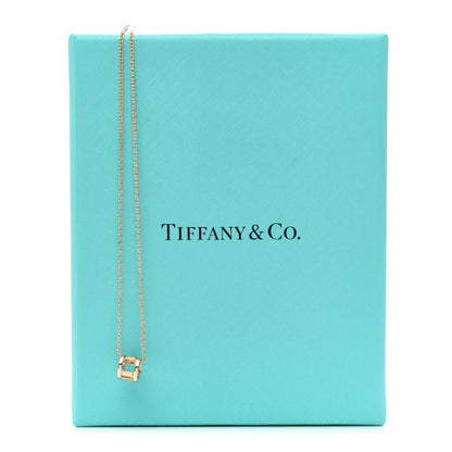 Tiffany 18K Rose Gold Atlas Open Pendant Necklace 6 of 6