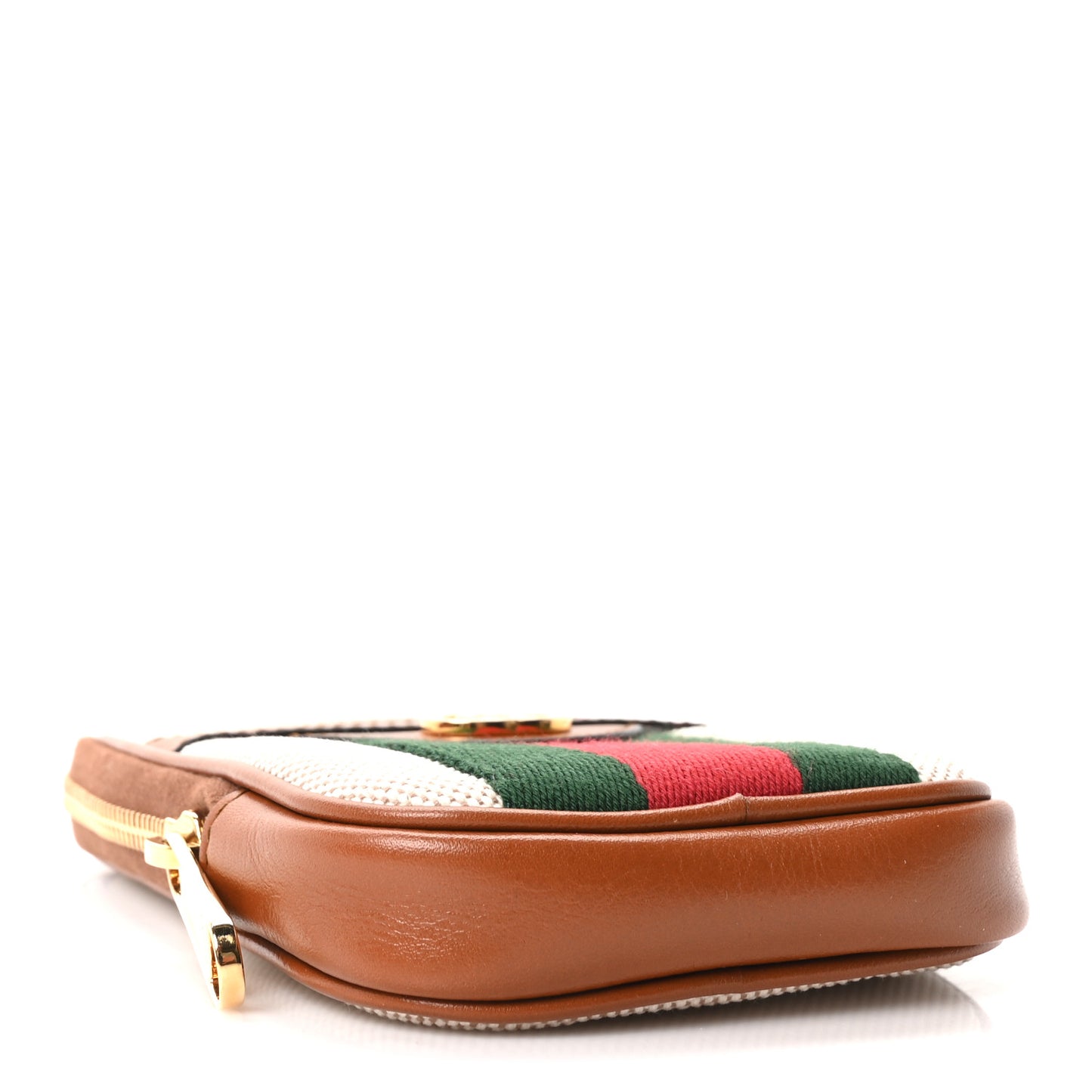 Vintage Canvas Calfskin Web Belted iPhone Case 90 36 Sand Cuir