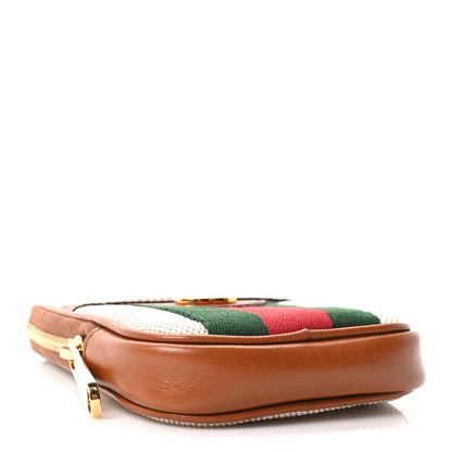 Gucci Vintage Canvas Calfskin Web Belted iPhone Case 90 36 Sand Cuir 4 of 10