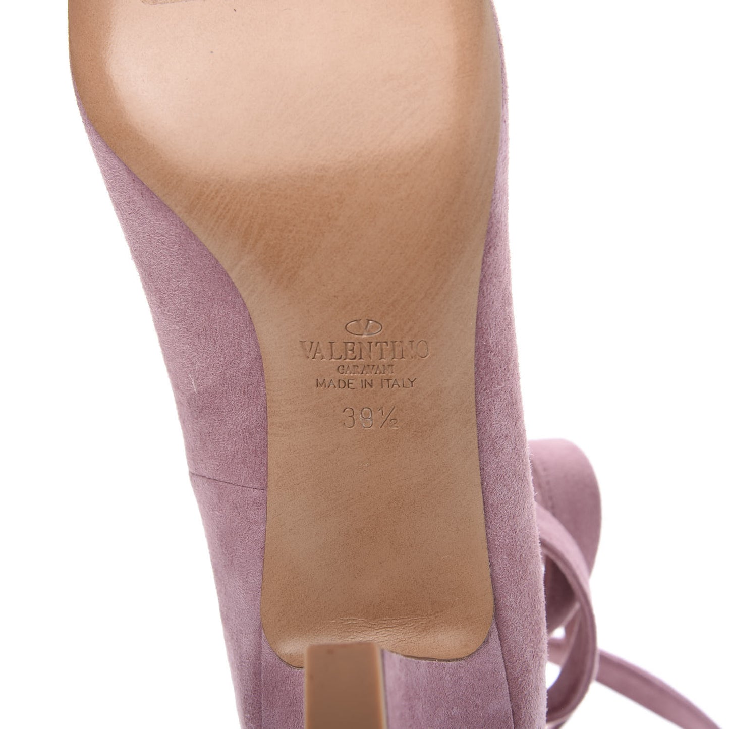 Plum Suede Ankle Strap Pumps 39.5 Antique Rose