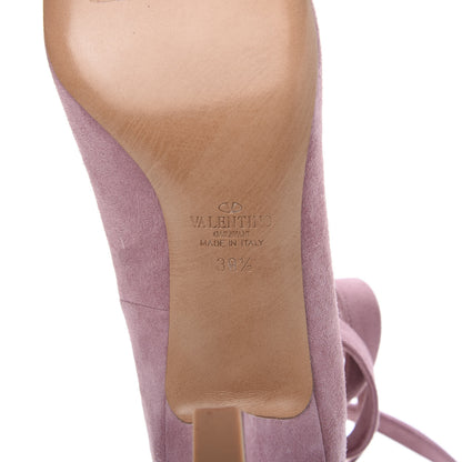 Valentino Garavani Plum Suede Ankle Strap Pumps 39.5 Antique Rose 5 of 8