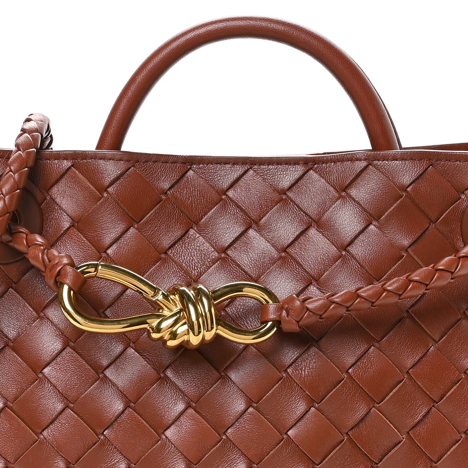 Bottega Veneta Nappa Intrecciato Small Andiamo Shoulder Bag Sapele 7 of 10
