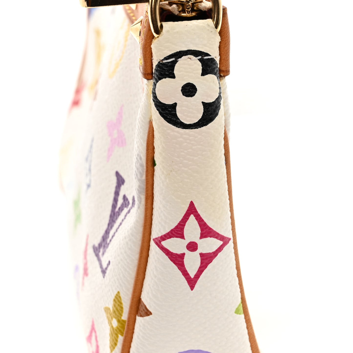 Monogram Multicolor Pochette Accessories White