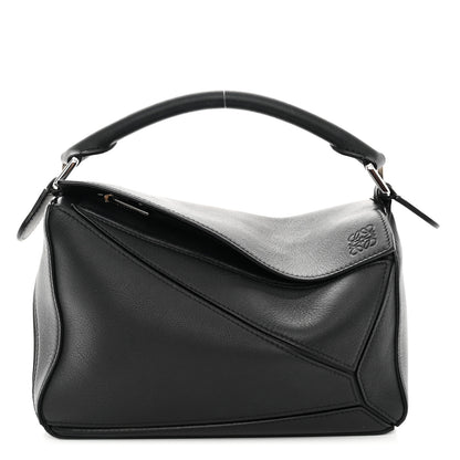 Loewe Calfskin Small Puzzle Bag Black 1 of 9