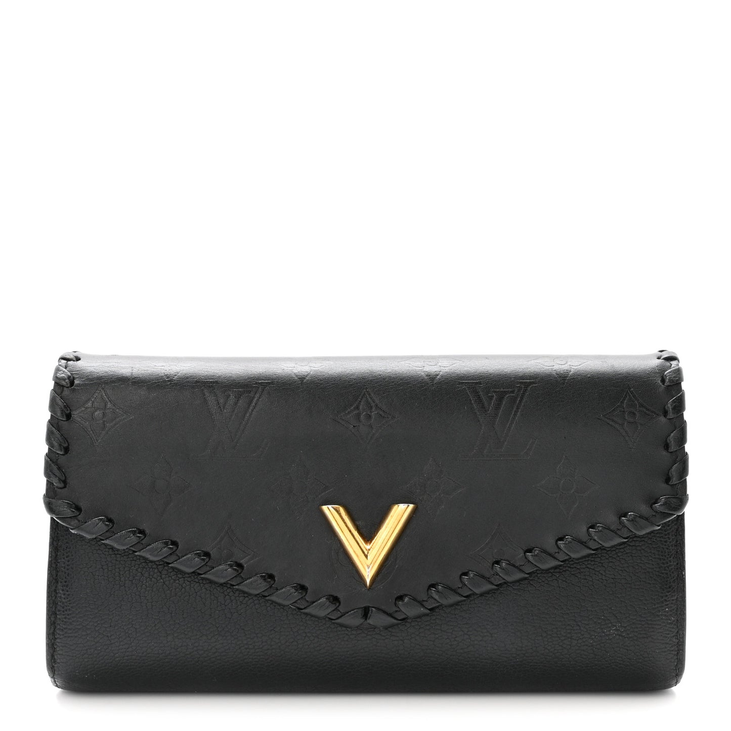 Monogram Cuir Plume Very Wallet Black