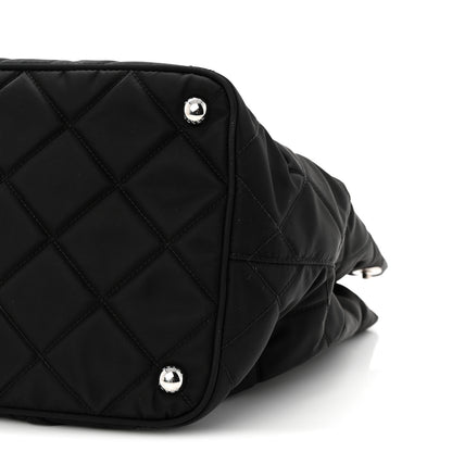 Prada Nylon Tessuto Impuntu Quilted Tote Black 10 of 10