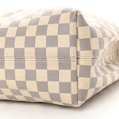 Louis Vuitton Damier Azur Graceful MM Rose Ballerine 9 of 14