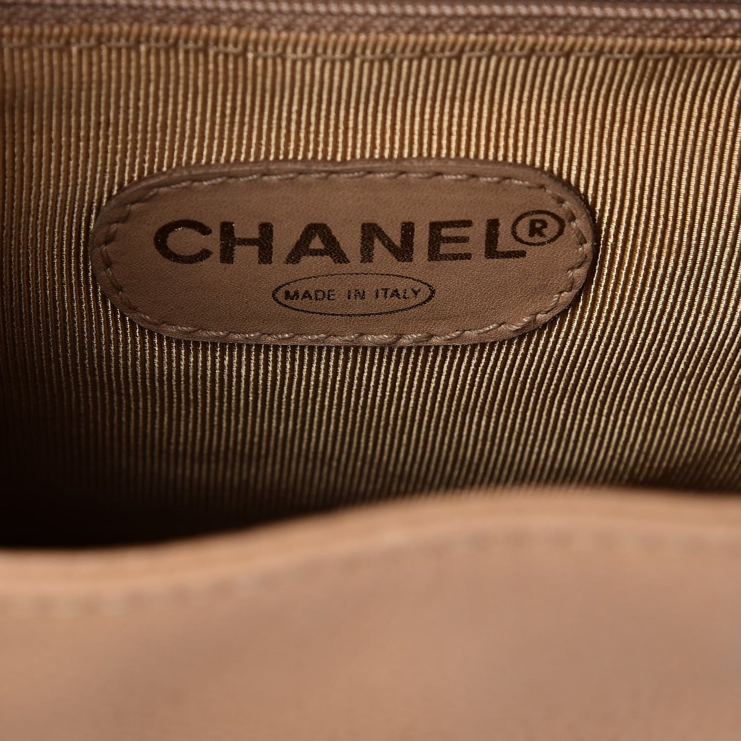 Caviar CC Backpack Beige