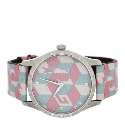 Gucci Stainless Steel Calfskin 38mm G-Timeless Bunny Quartz Watch 2 of 5
