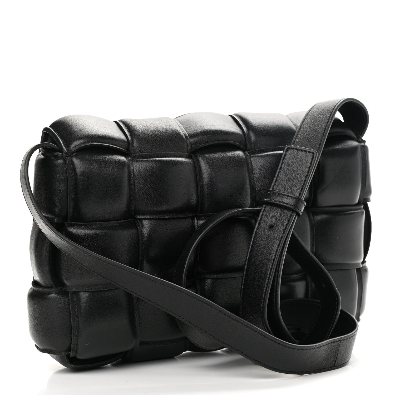 Bottega Veneta Nappa Maxi Intreccio Padded Cassette Crossbody Bag Black 3 of 10