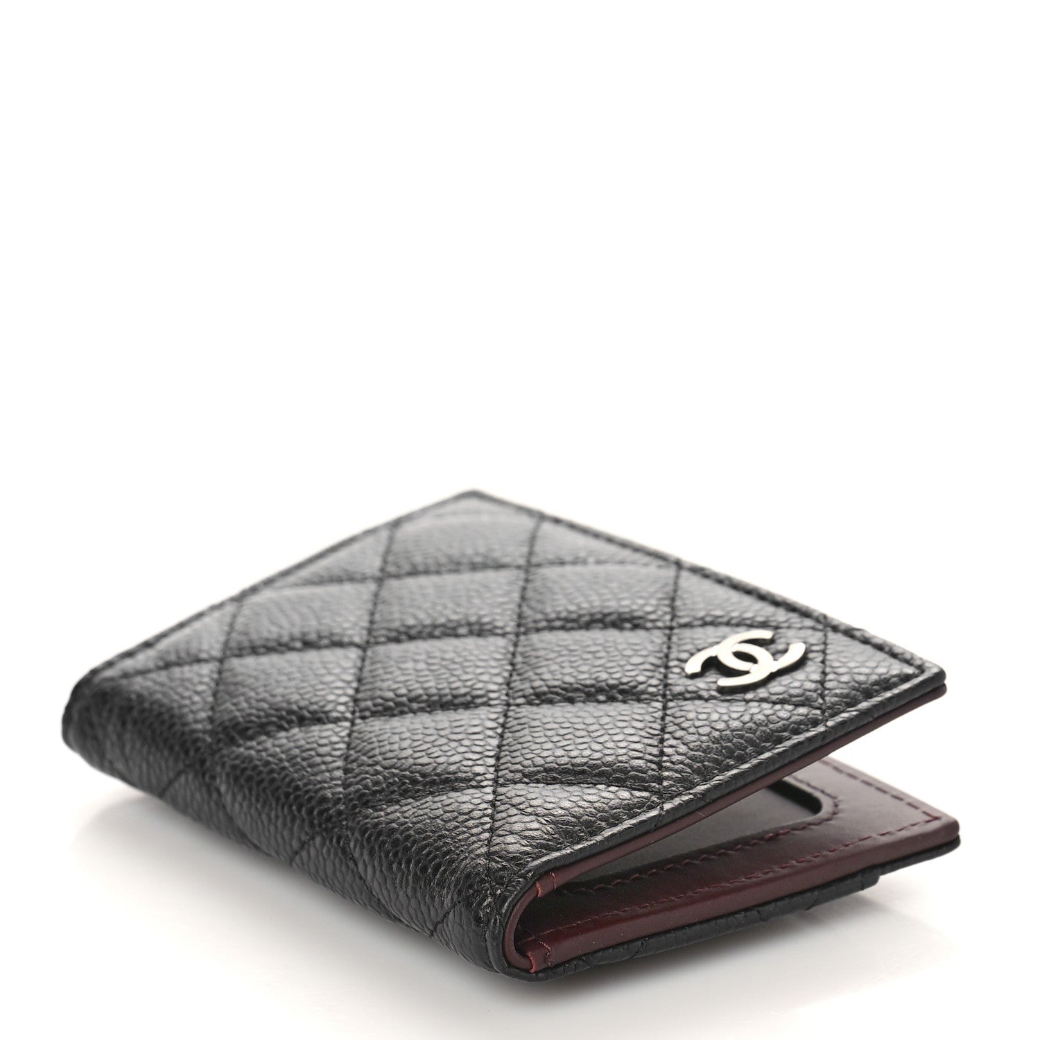 Chanel Caviar Quilted Card Holder Wallet Black 4 of 9