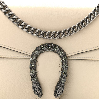 Gucci Textured Calfskin Crystal Small Dionysus Shoulder Bag Mystic White 9 of 11