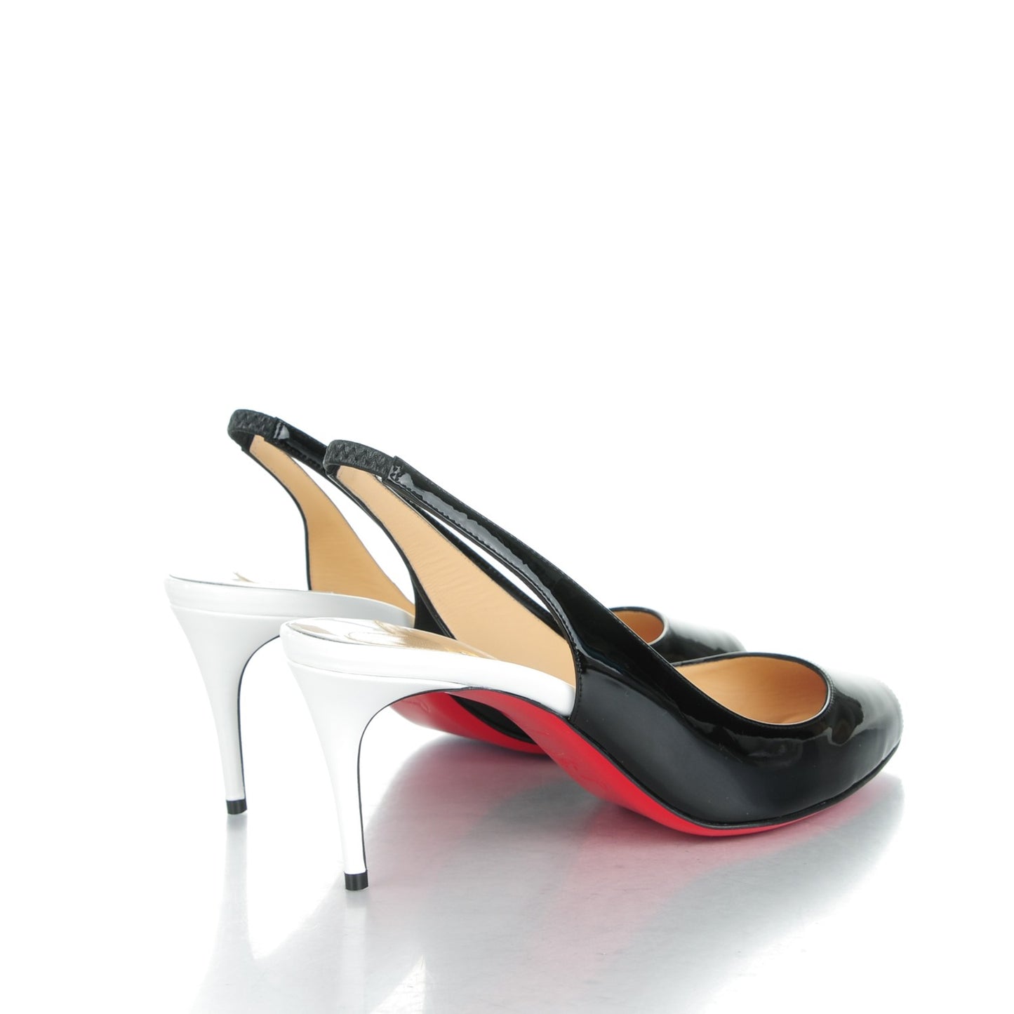Patent Tibur Slingback 70 Pumps 38 Black White
