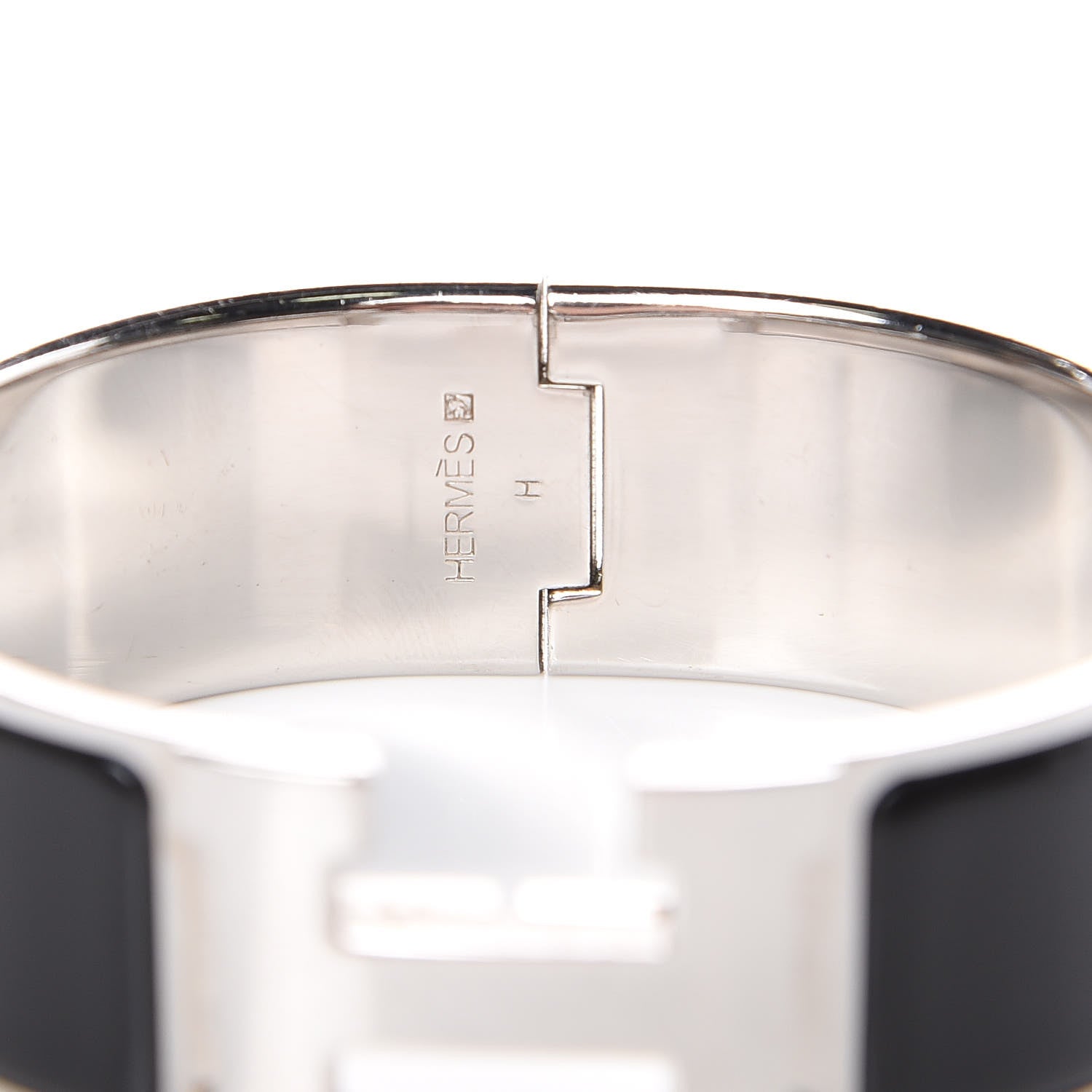 Hermes Enamel Wide Clic Clac H Bracelet PM Black 5 of 5