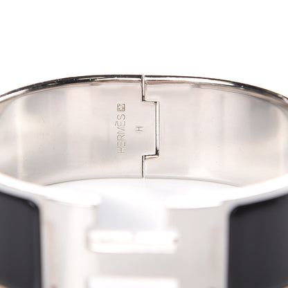 Hermes Enamel Wide Clic Clac H Bracelet PM Black 5 of 5