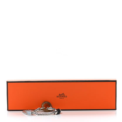 Hermes Palladium Swift Buffalo Horn Meli-Melo Bracelet 6 of 6
