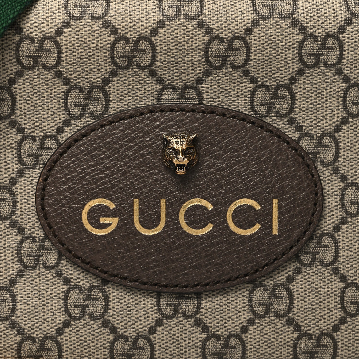 Gucci GG Supreme Monogram Web Neo Vintage Shoulder Bag Beige New Acero Crop 7 of 10