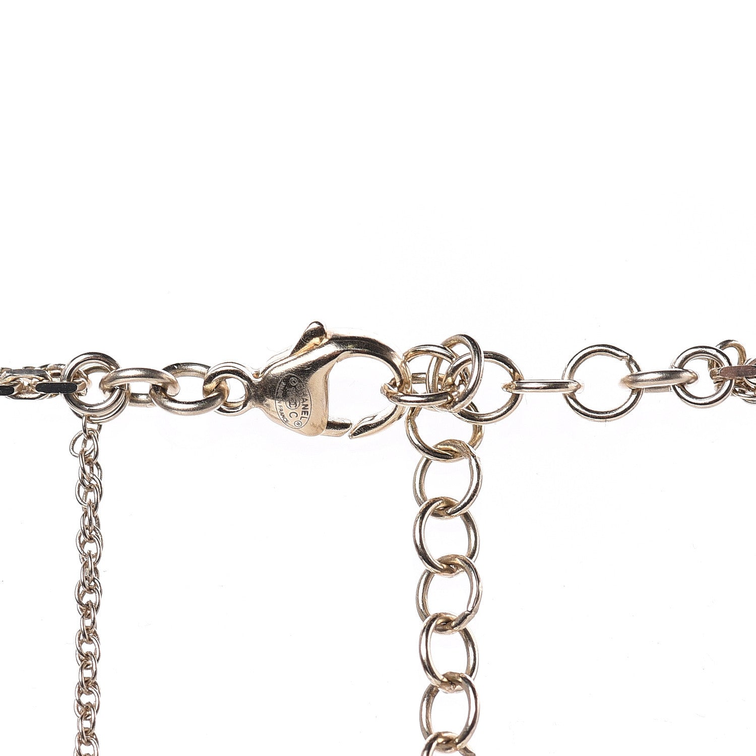 Chanel Crystal Chain Owl CC Multi Strand Necklace Gold 5 of 5