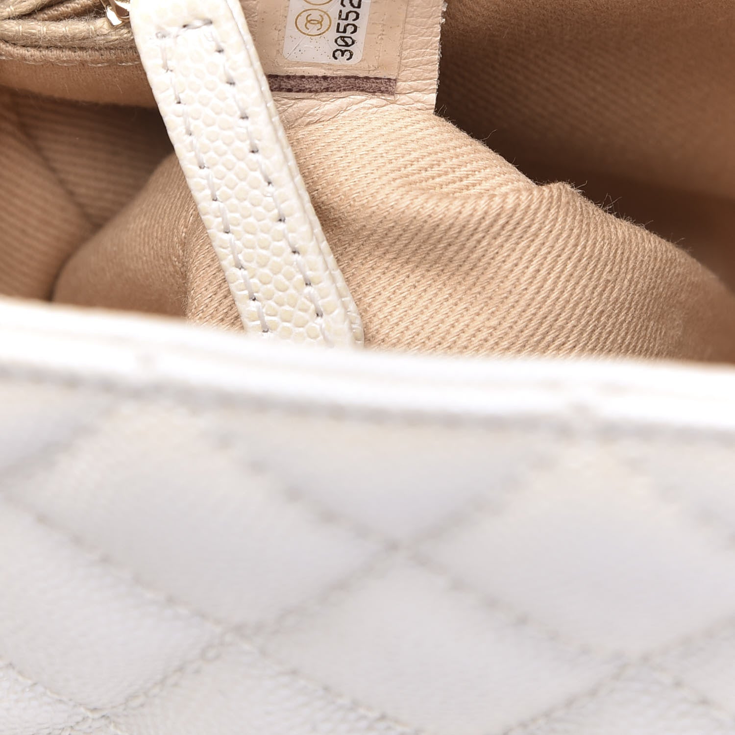 Chanel Iridescent Caviar Quilted Small Coco Handle Flap White 7 of 11