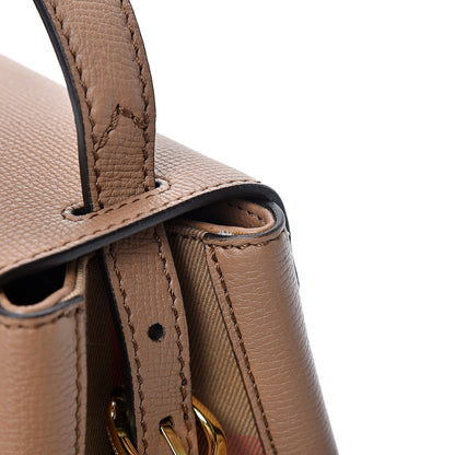 Burberry Derby Calfskin House Check Small Camberley Dark Sand 12 of 12