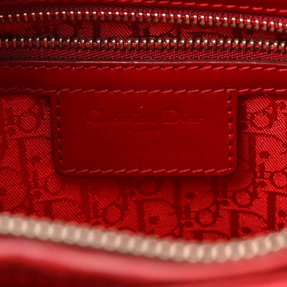 Christian Dior Patent Cannage Large Lady Dior Red 6 of 10