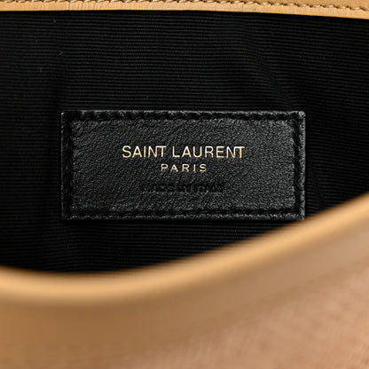 Saint Laurent Micro Raffia Uptown Pouch Natural Hay Blush 6 of 8