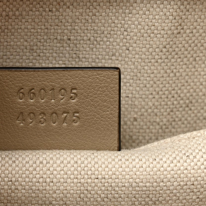 Gucci Textured Dollar Calfskin Web Small Diana Tote Bag Oatmeal Vintage Green 8 of 11