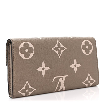 Louis Vuitton Empreinte Monogram Giant Sarah Wallet Tourterelle Creme 3 of 7