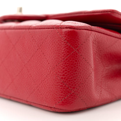 Chanel Caviar Quilted Medium Double Flap Red 10 of 13