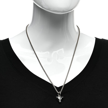 Gucci Sterling Silver Anger Forest Bull Head Necklace 2 of 4
