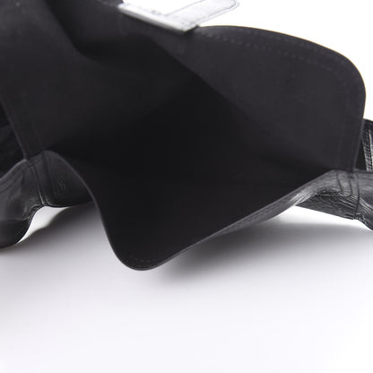 Christian Dior Crinkled Lambskin 135mm Saddle Belt Black 3 of 4