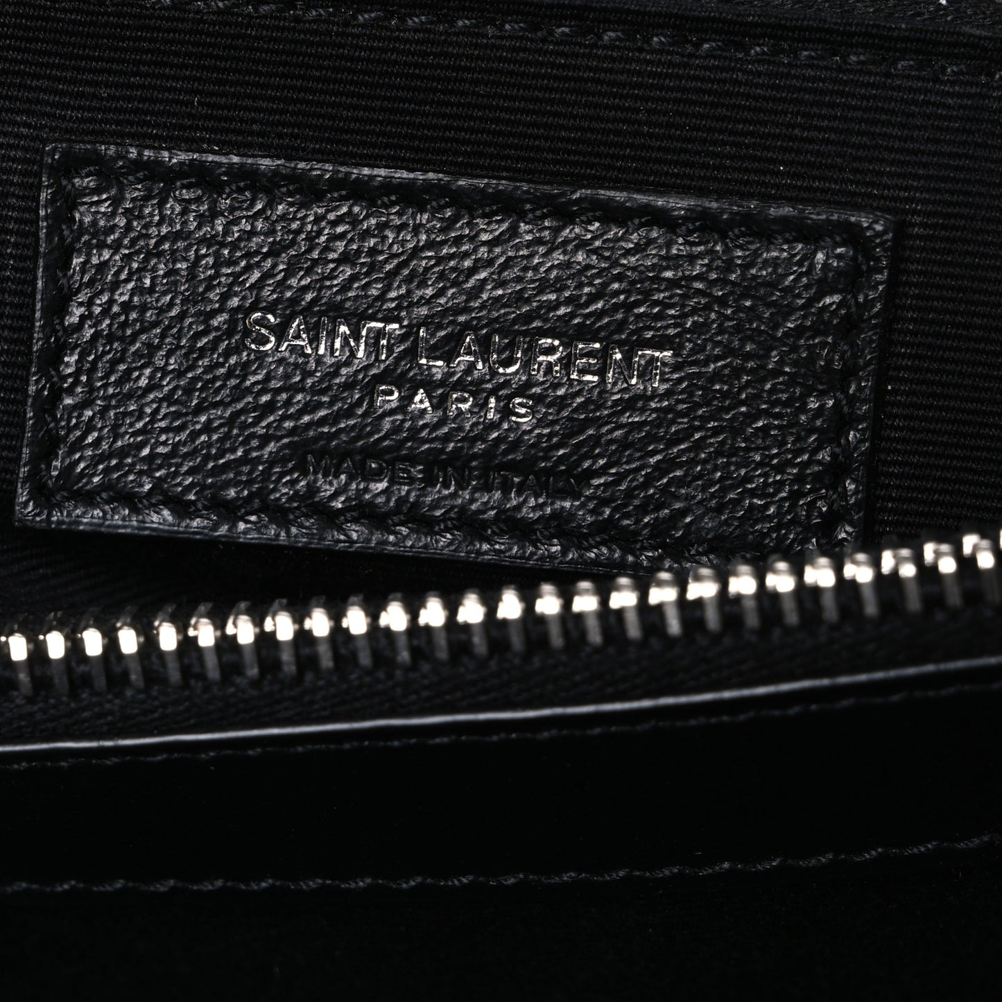 Calfskin Y Quilted Monogram Medium Loulou Chain Satchel Black