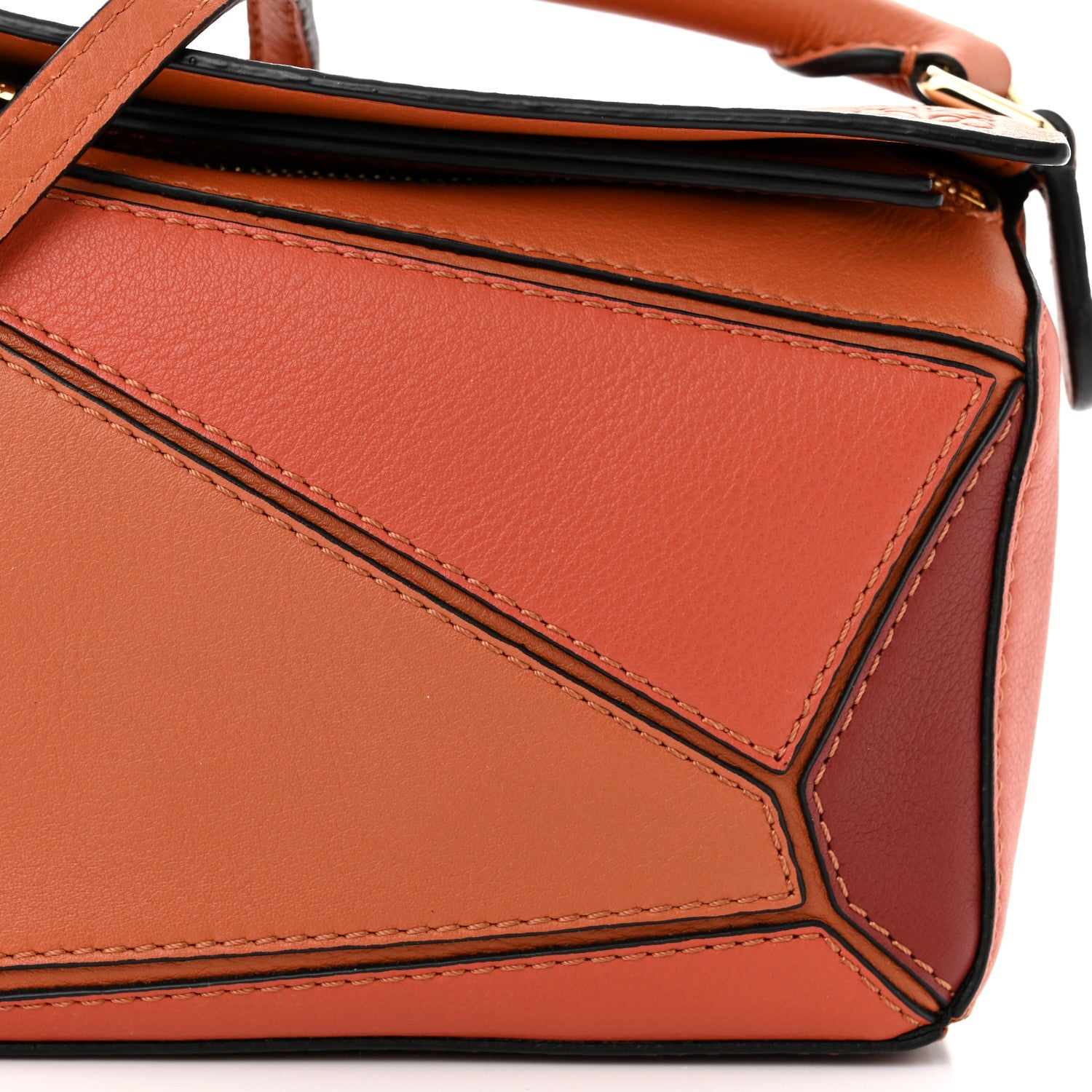 Loewe Calfskin Mini Puzzle Bag Spice Orange Pumpkin 1345372