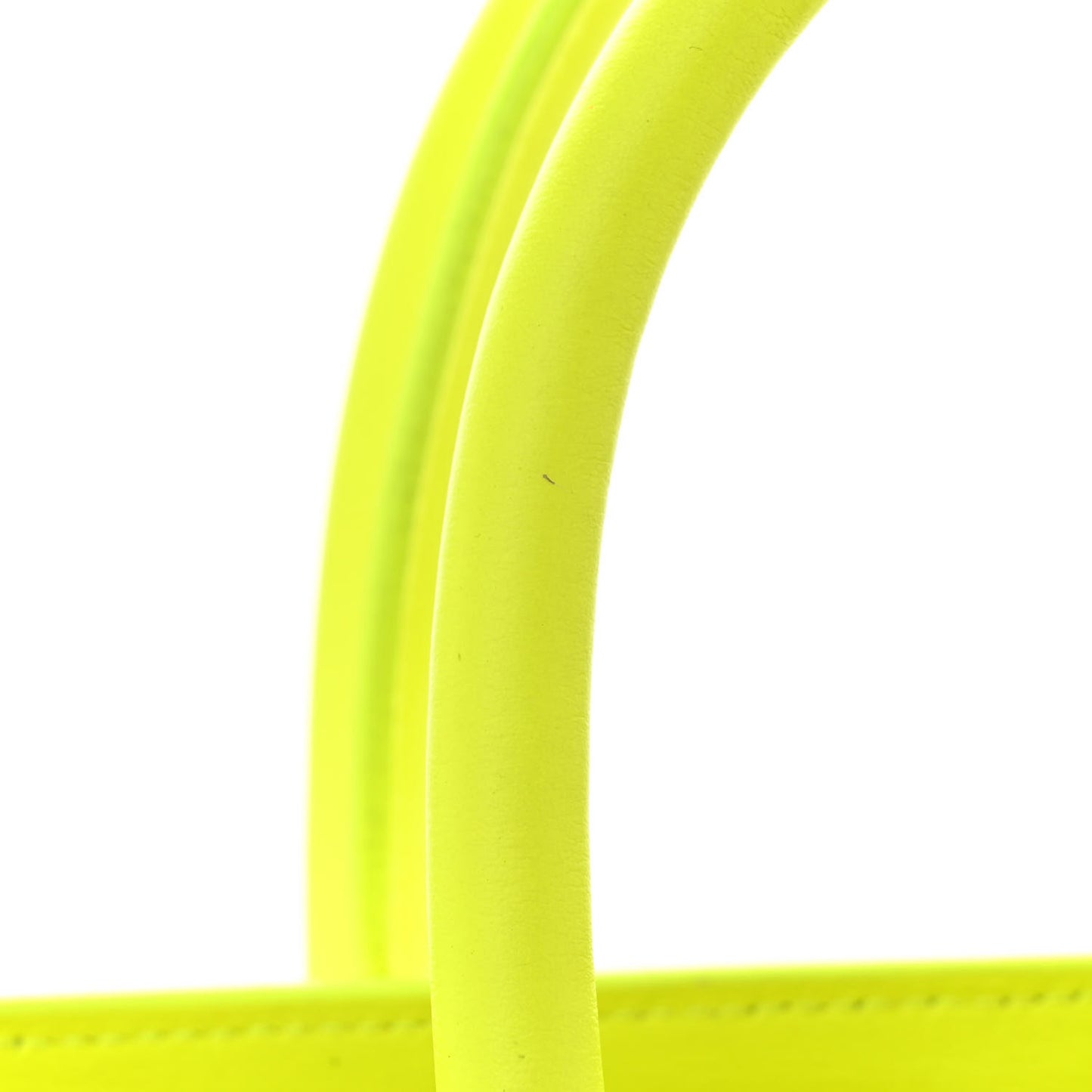 Calfskin Small Sac De Jour Bag Neon Yellow