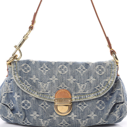 Louis Vuitton Monogram Denim Mini Pleaty Blue 6 of 8