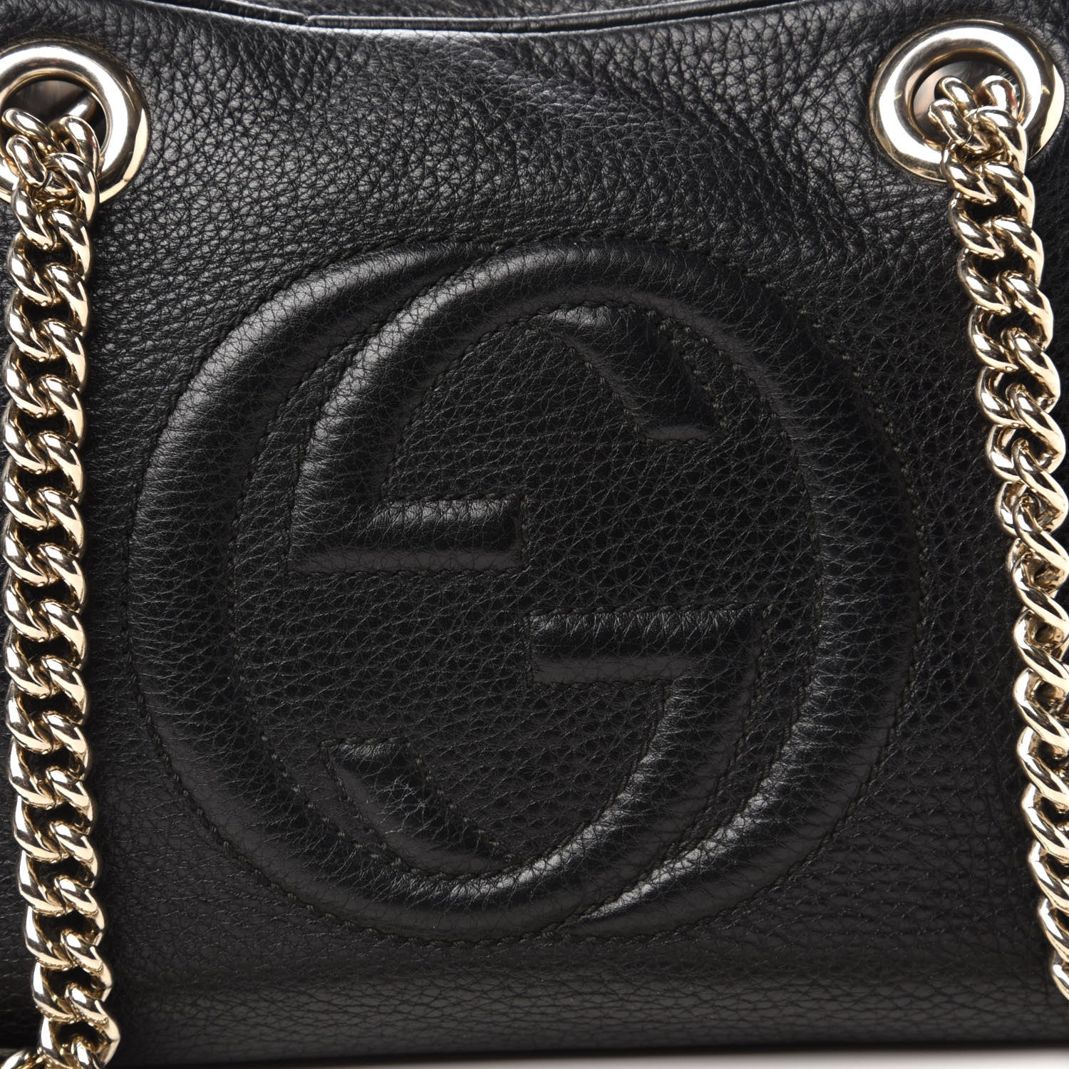 Gucci Pebbled Calfskin Small Soho Bowler Black 10 of 10