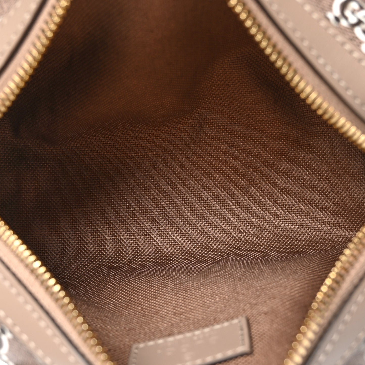 GG Shadow Monogram Super Mini Ophidia Top Handle Bowler Bag Taupe