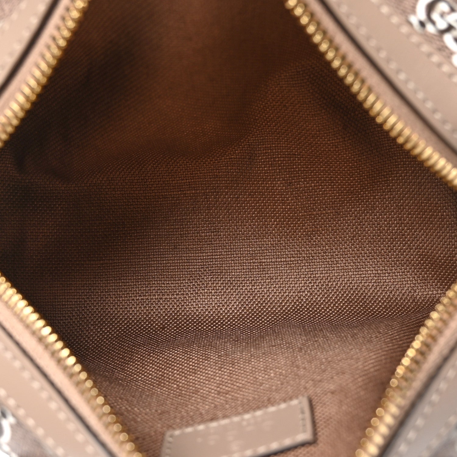 Gucci GG Shadow Monogram Super Mini Ophidia Top Handle Bowler Bag Taupe 5 of 11