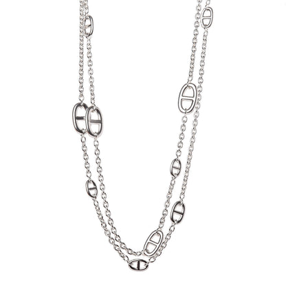 Hermes Sterling Silver Farandole Necklace 120 1 of 6