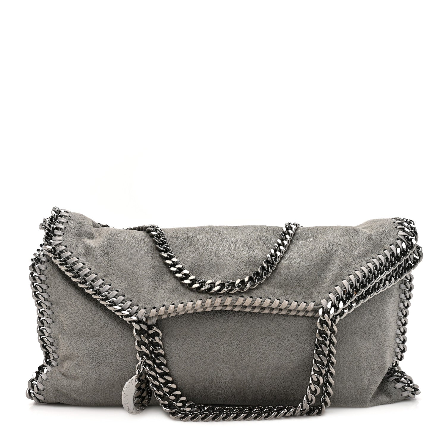 Stella McCartney Shaggy Deer Falabella Fold Over Tote Light Grey 1 of 9