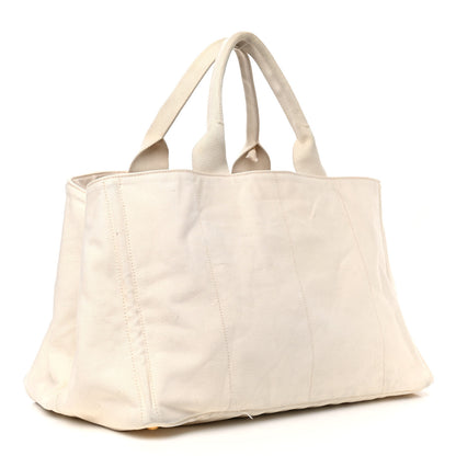 Prada Canapa Logo Tote Grezzo 2 of 12